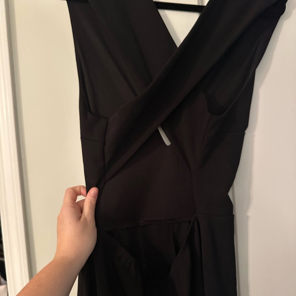 Lulu's Classic Black Jumpsuit - Picture 2 of 4